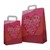 Heart Design Carrier Bags with Flat Handles