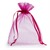 Hot Pink Organza Bags with Drawstring