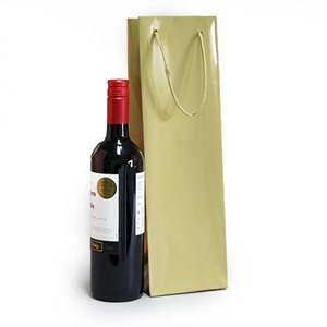 Gold Gloss Wine Bottle Gift Bags