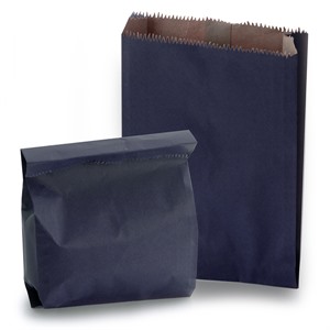 Blue Heavyweight Kraft Paper Bags