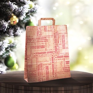 Red Word Cloud Design Bag 'n' Wrap Paper Bags
