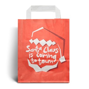 Santa Claus is Coming Christmas Carrier Bags