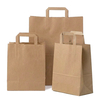 Recycled Brown Carrier Bags with Flat Handles