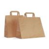 Brown Patisserie Carrier Bags with Flat Handles 