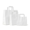 White Patisserie Carrier Bags with Flat Handles 