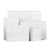 Premium White Gloss Laminated Luxury Paper Bags with Rope Handles