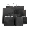 Black Paper Carrier Bags with Twisted Handles
