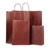 Italian Burnt Red Paper Carrier Bags with Twisted Handles