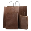 Chocolate Brown Paper Carrier Bags with Twisted Handles