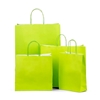 Italian Lime Green Paper Carrier Bags with Twisted Handles