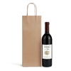 Italian Brown Paper One Bottle Bag with Twisted Handles