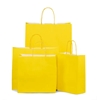 Italian Yellow Paper Carrier Bags with Twisted Handles