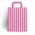 Shocking Pink Candy Stripe Paper Carrier Bags