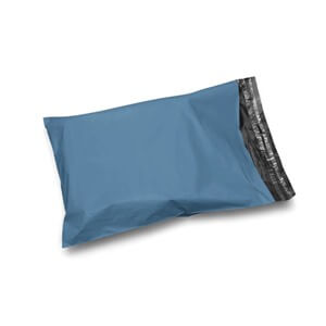 Metallic Blue Mailing Bags - Recycled Plastic