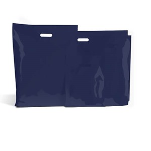 Navy Blue Classic Plastic Carrier Bags