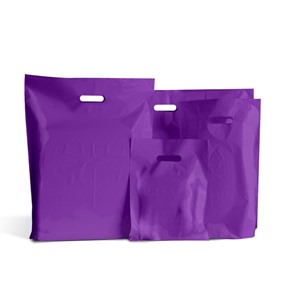 Purple Classic Plastic Carrier Bags