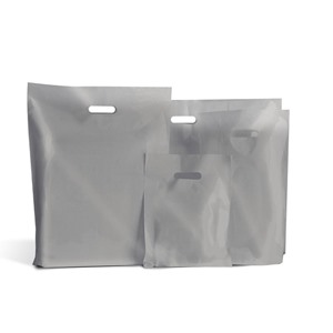 Silver Classic Plastic Carrier Bags