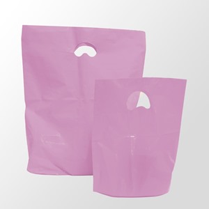 Pink Degradable Plastic Carrier Bags