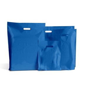 Royal Blue Biodegradable Plastic Carrier Bags