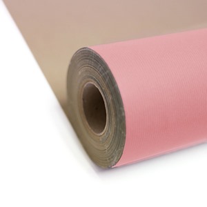 Baby Pink Kraft Wrapping Paper Roll - 500mm x 120m
