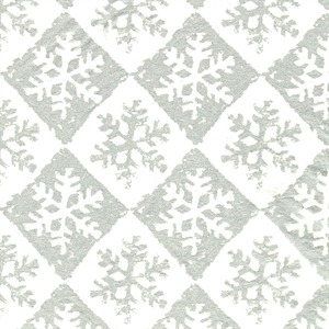 Silver Chequered Snowflake Christmas Tissue Paper
