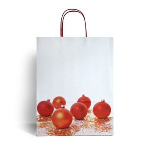 Christmas Bauble Design Paper Carrier Bags