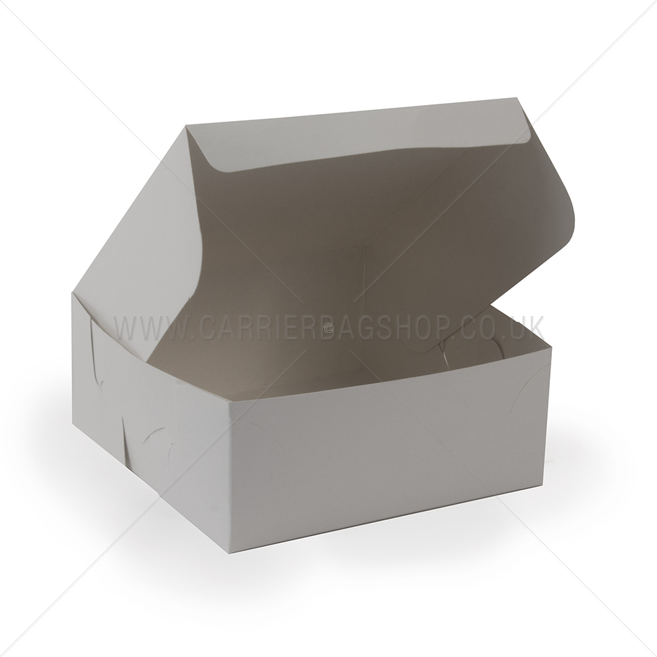 White Cake Boxes Catering Stock Carrier Bag Shop