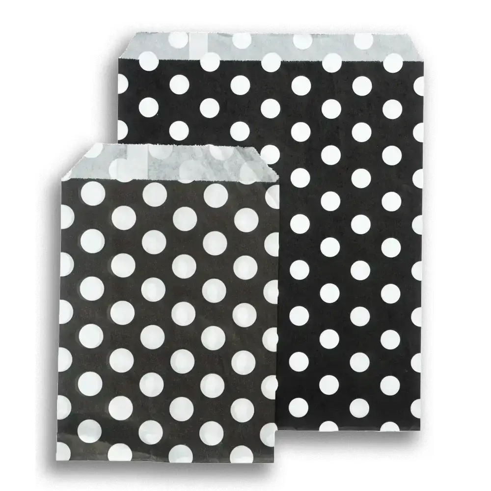 Black Polka Dot Paper Bags