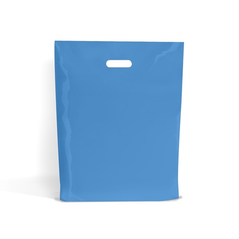 Light Blue Classic Plastic Carrier Bags Polythene Bags