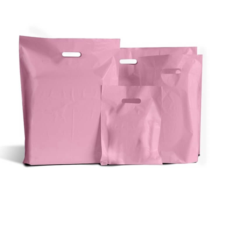 Pink Classic Plastic Carrier Bags Polythene Carrier Bags