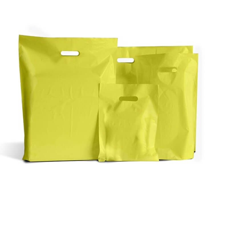 Yellow Classic Plastic Carrier Bags | Carrier Bag Shop