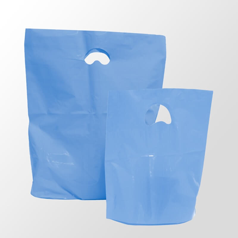 Light Blue Degradable Plastic Bags |Branded Bag | Carrier Bag Shop