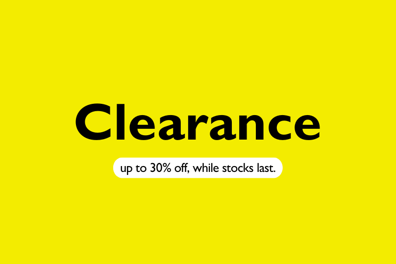 Winter Clearance - while stocks last